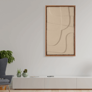 japandi style 3d wall art