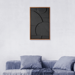 japandi style 3d wall art framed